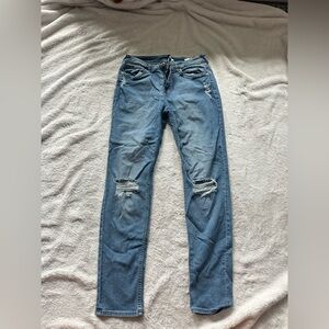 Distressed Blue Jeans for Women